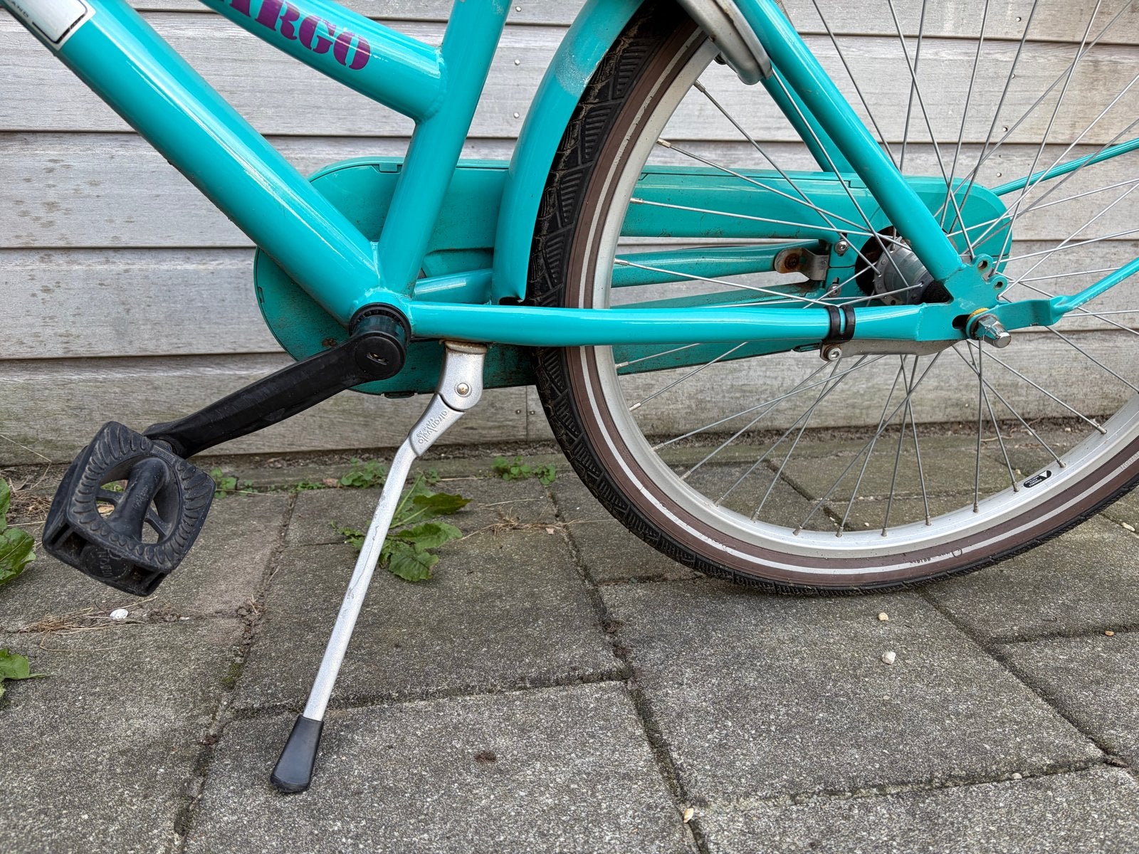 Leuke turquoise Aldo damesfiets met voordrager, Fietsen en Brommers, Terugtraprem, 50 tot 53 cm, Ophalen, Overige merken