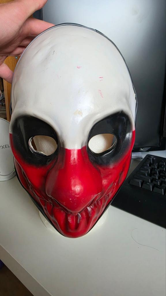Officieel gelicentieerd Payday Wolf masker, Ophalen of Verzenden, Zo goed als nieuw, Toneelattributen of Onderdelen