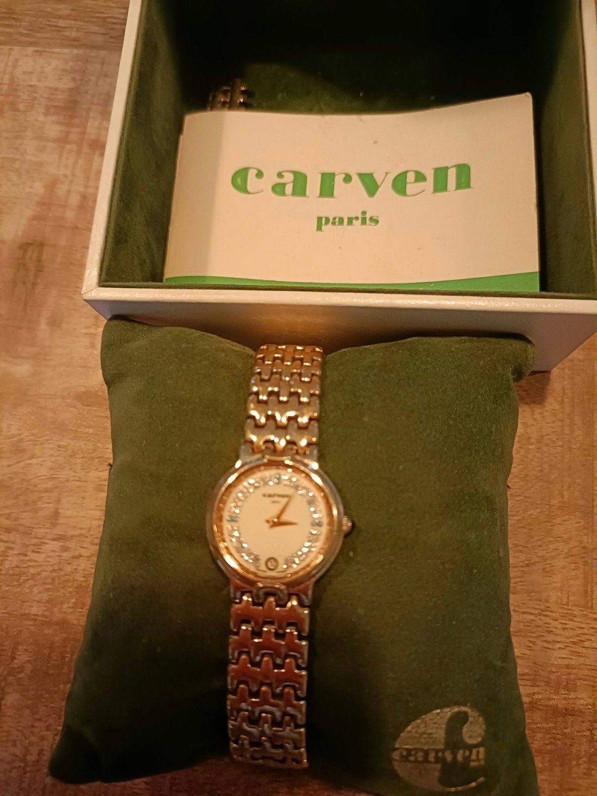 Dames Horloge.  Merk Carvin, Overige merken, Staal, Gebruikt, Staal