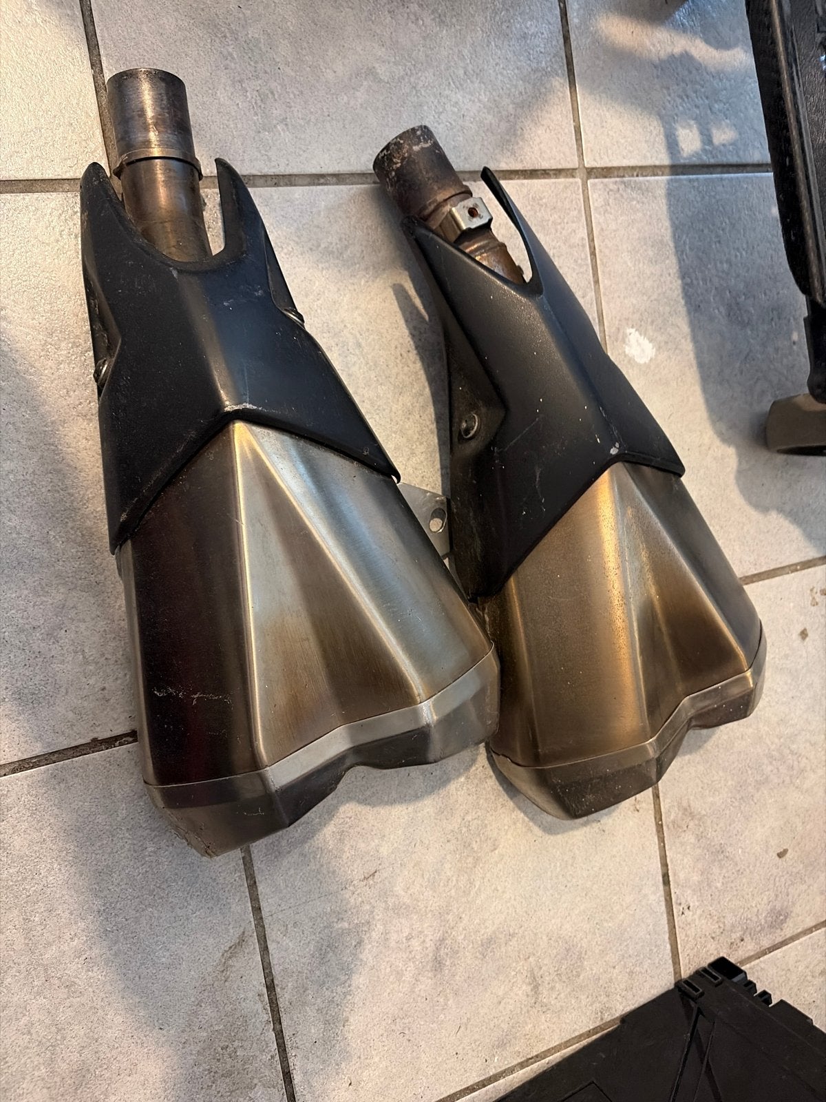 Kawasaki Z1000 uitlaten (set van 2), Ophalen, Gebruikt