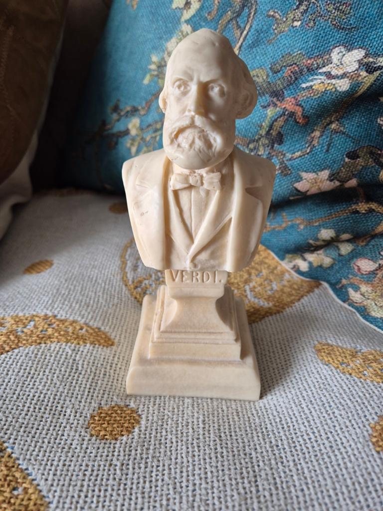 Buste beeldje Verdi, Ophalen of Verzenden, Gebruikt, Mens