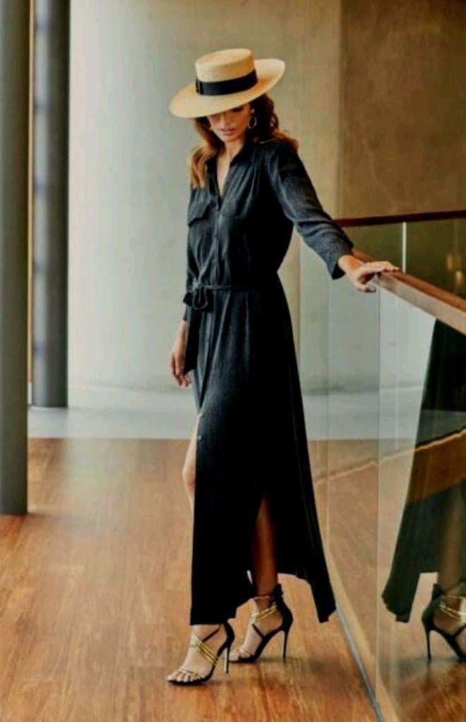 Gave lange jurk bullsisters bull sisters xl Zwart, Kleding | Dames, Jurken, Verzenden, Zwart, Maat 46/48 (XL) of groter, Zo goed als nieuw