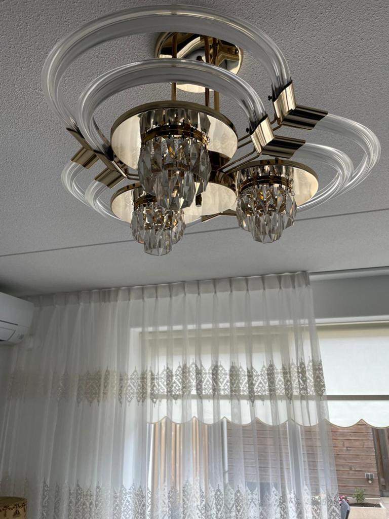 Luxe plafond lamp, Ophalen, Zo goed als nieuw, Minder dan 50 cm