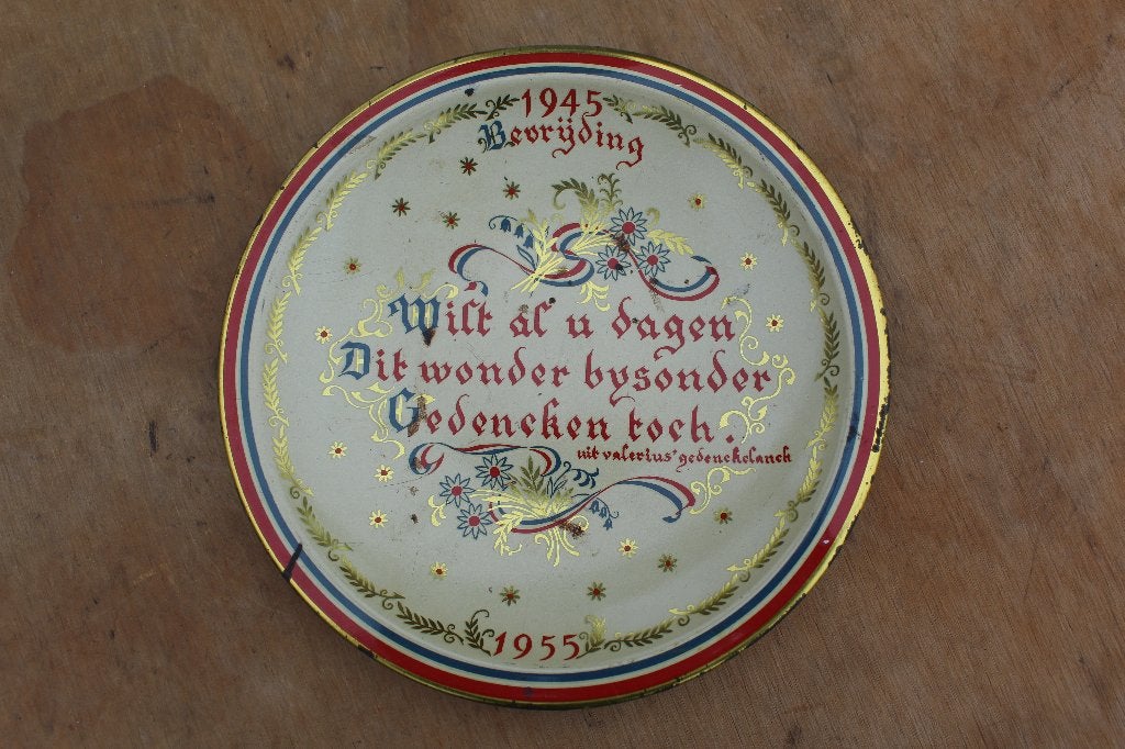 + Oud Nederlands Bevrijding Herdenkings Bordje Uit 1955 +, Verzamelen, Militaria | Tweede Wereldoorlog, Ophalen of Verzenden, Overige soorten