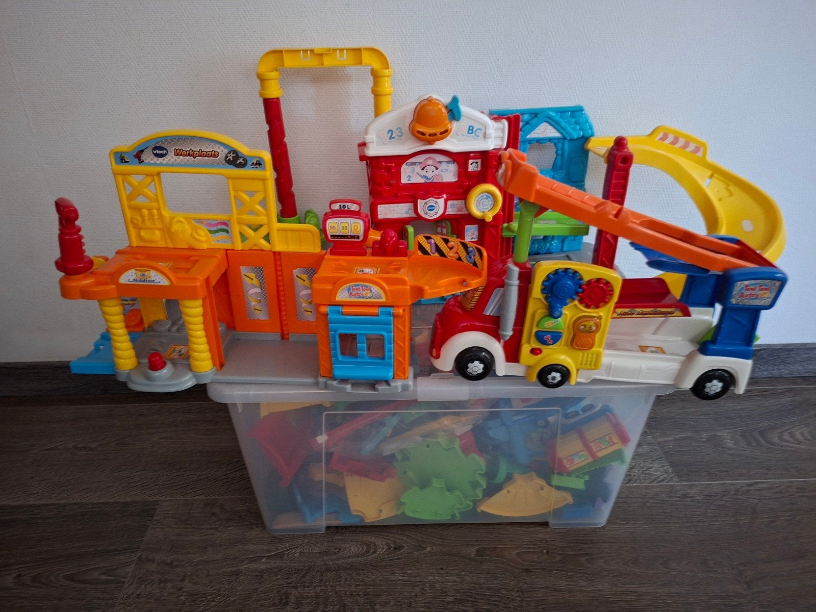 Grote set vtech toet toet auto's, Ophalen, Zo goed als nieuw, 2 tot 4 jaar
