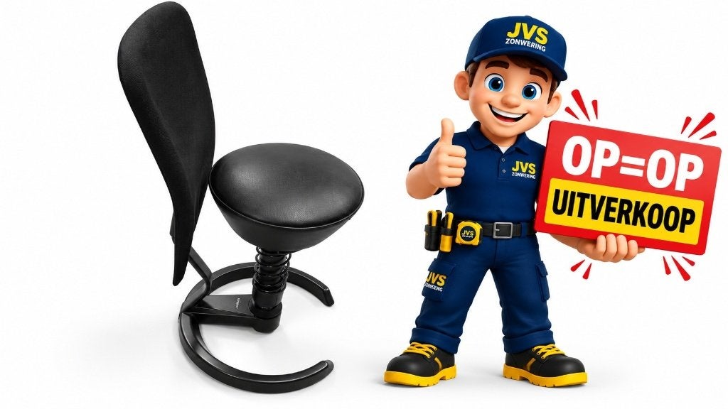 Aeris Swopper ergonomische bureaukruk met rugleuning, Zwart, Ophalen of Verzenden, Zo goed als nieuw, Bureaustoel