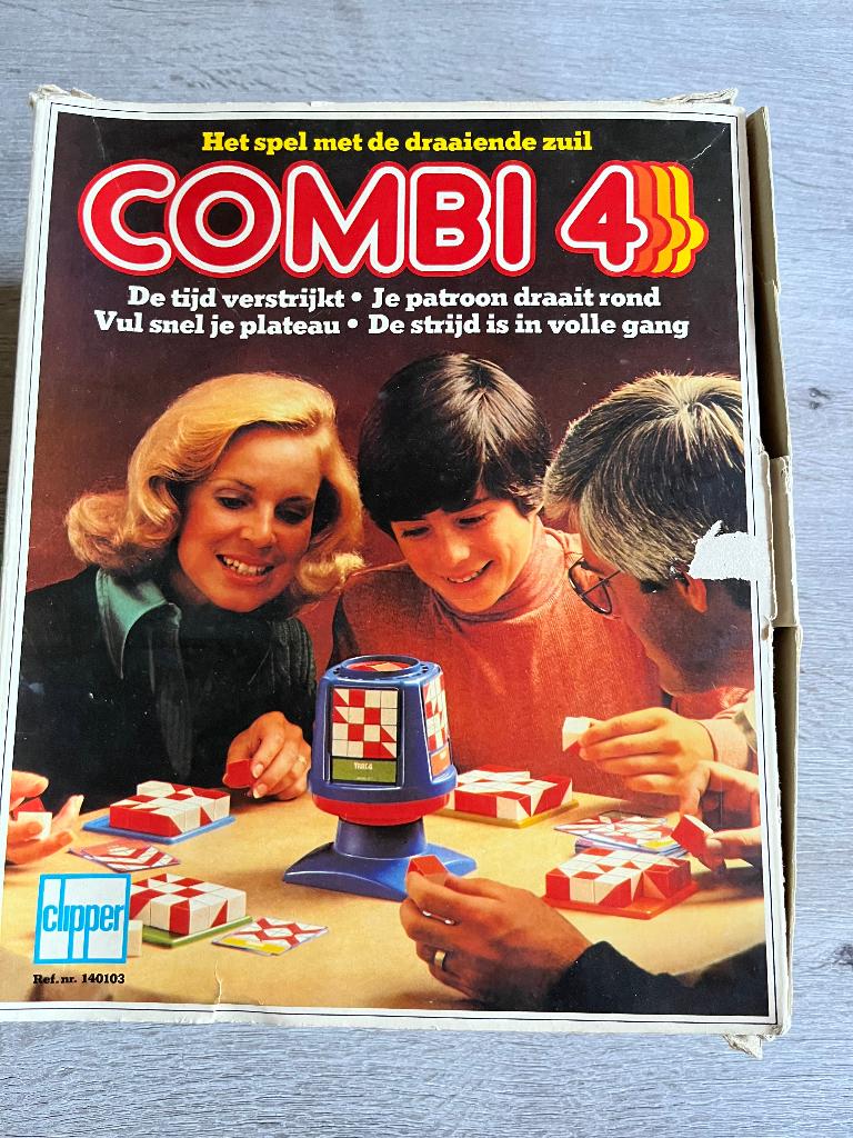 Spel Combi 4, Hobby en Vrije tijd, Gezelschapsspellen | Bordspellen, Een of twee spelers, Ophalen of Verzenden, Gebruikt, Clipper