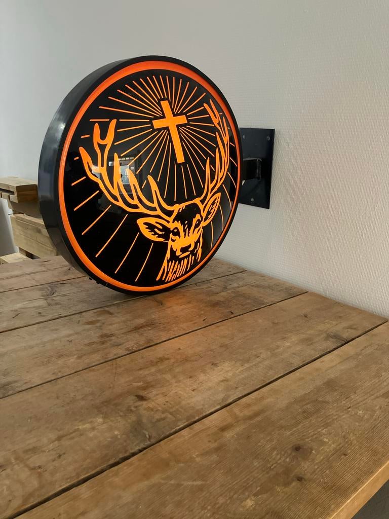 Jägermeister Wandlamp Lichtbak Reclame - Uniek Item!, Ophalen, Gebruikt, Kunststof