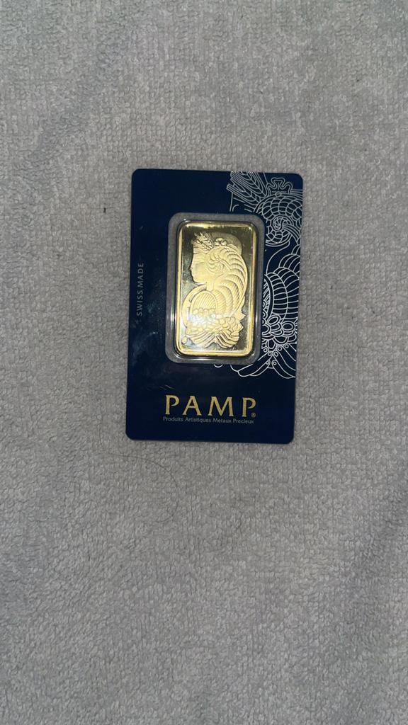 PAMP Suisse 1 Ounce Fijngoud Baar, Ophalen of Verzenden, Goud