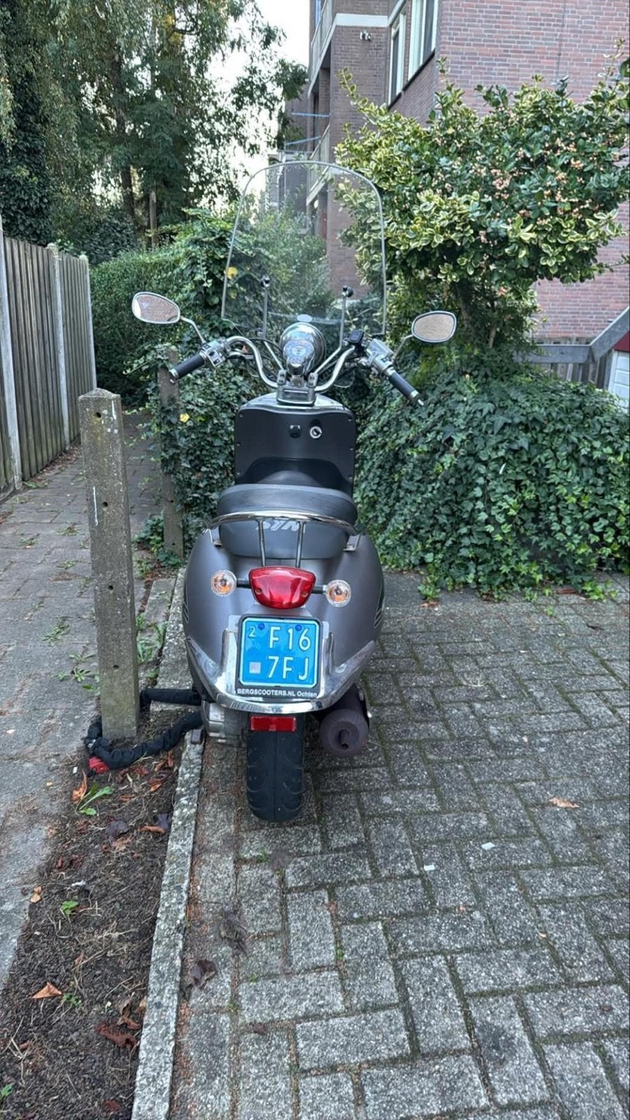 Goed werkende scooter met blauw kenteken, Fietsen en Brommers, Ophalen of Verzenden, Gebruikt, Maximaal 25 km/u
