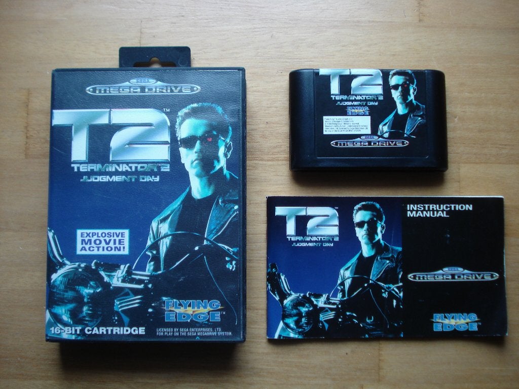 T2 terminator 2 judgement day sega mega drive, Spelcomputers en Games, 1 speler, Racen en Vliegen, Ophalen of Verzenden, Zo goed als nieuw