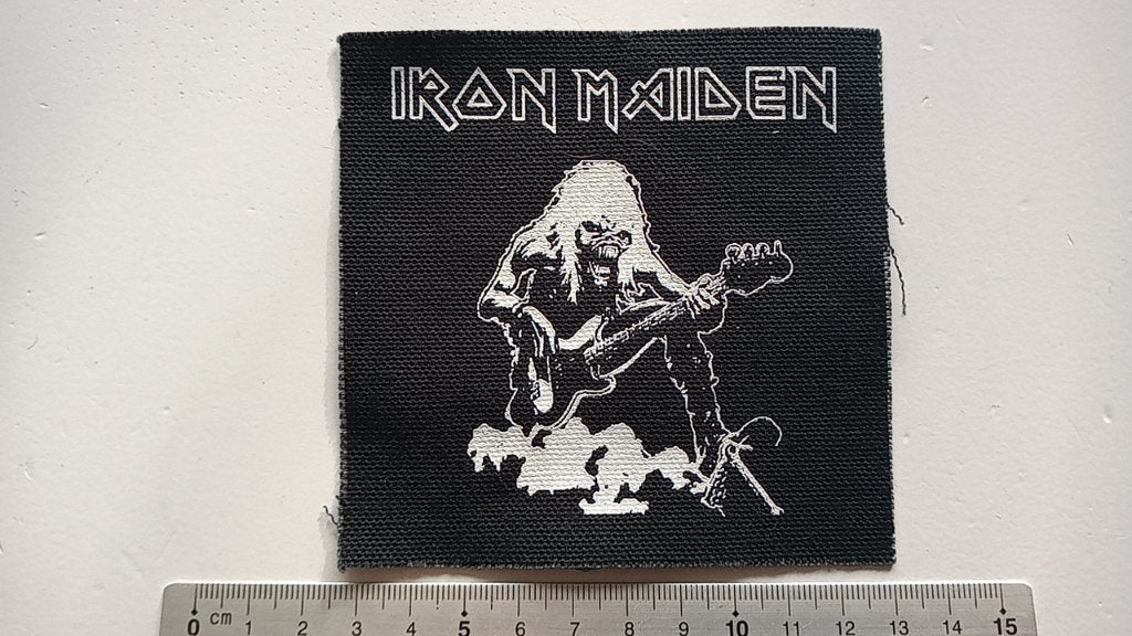 Iron Maiden leuke nieuwe linnen stof patch 372 € 4,00, Verzenden, Nieuw, Kleding