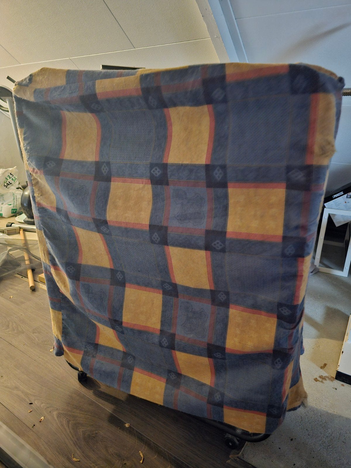inklap bare bed, Ophalen, Eenpersoons, Hout