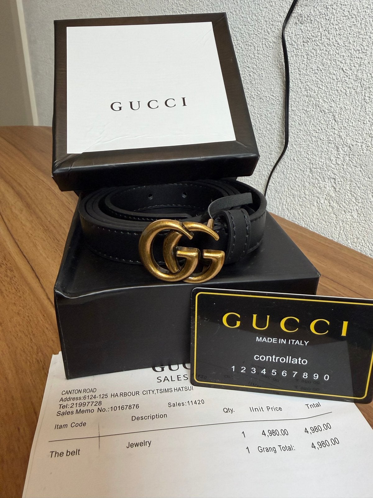 Gucci riem NIEUW 105cm, Kleding | Dames, Riemen en Ceinturen, Heupriem, Ophalen of Verzenden, Zo goed als nieuw, 3 tot 5 cm