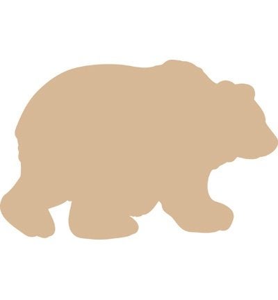MDF Pronty beer 14,5 x 9,5 cm dikte 3 mm, ., Dieren, Nieuw, Ophalen of Verzenden