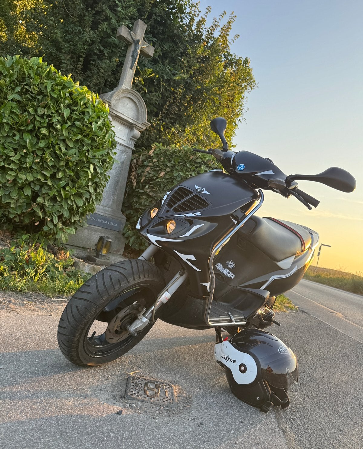 Valbeugel achter of wheelierekje Piaggio NRG MC2/3 GEZOCHT, Ophalen, Zo goed als nieuw, Piaggio