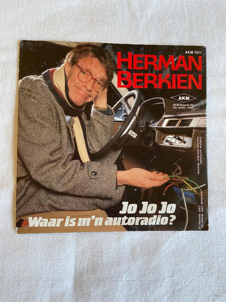 Herman berkien - jo jo jo waar is m'n autoradio, Cd's en Dvd's, 7 inch, Single, Ophalen of Verzenden, Zo goed als nieuw