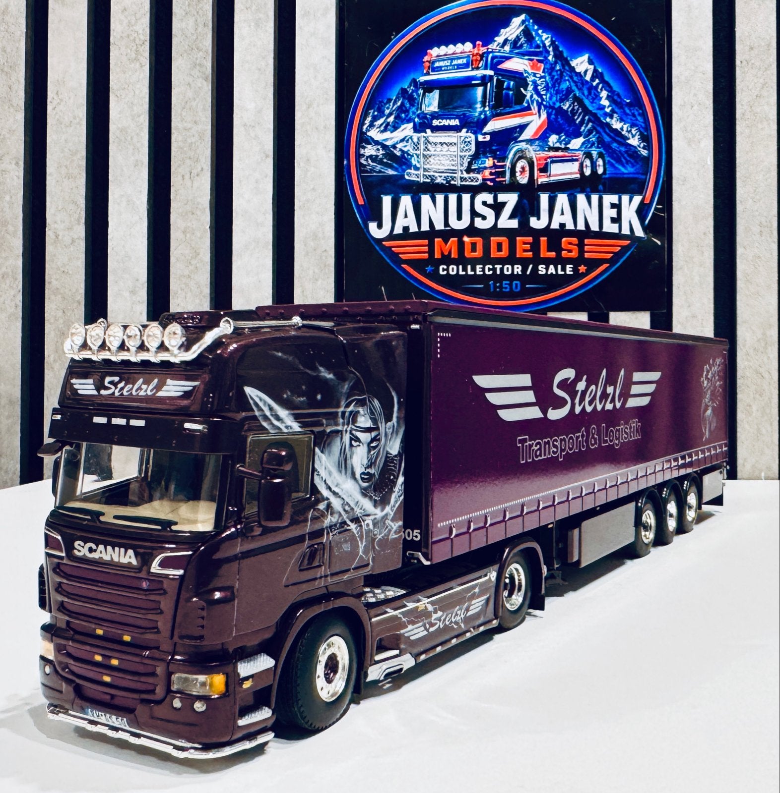Scania "Stelzl" 2014 Germany Wsi 1:50, Ophalen of Verzenden, Nieuw, Bus of Vrachtwagen, Wsi