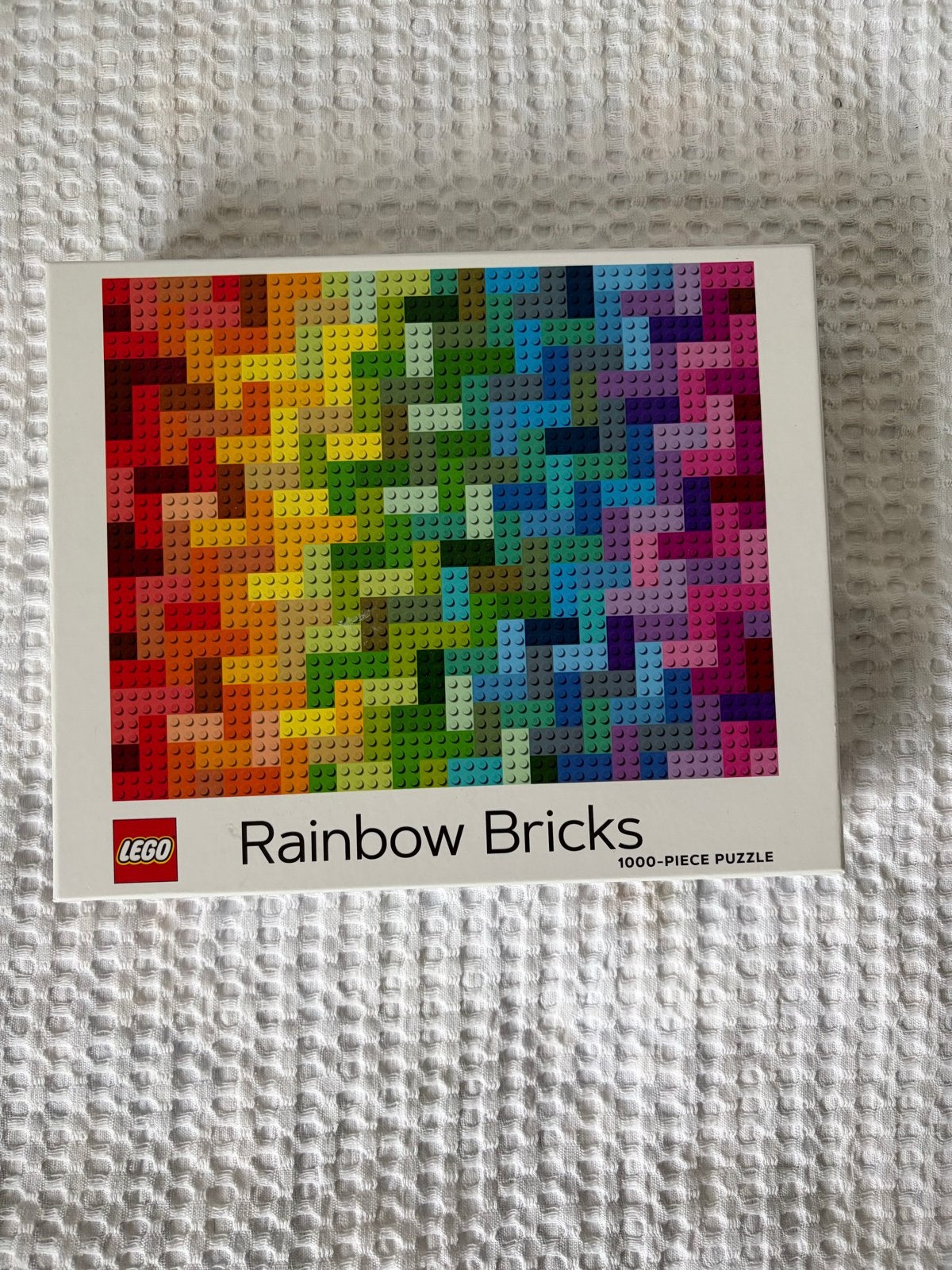 LEGO Rainbow Bricks 1000-delige puzzel, Ophalen of Verzenden, 500 t/m 1500 stukjes, Zo goed als nieuw, Legpuzzel