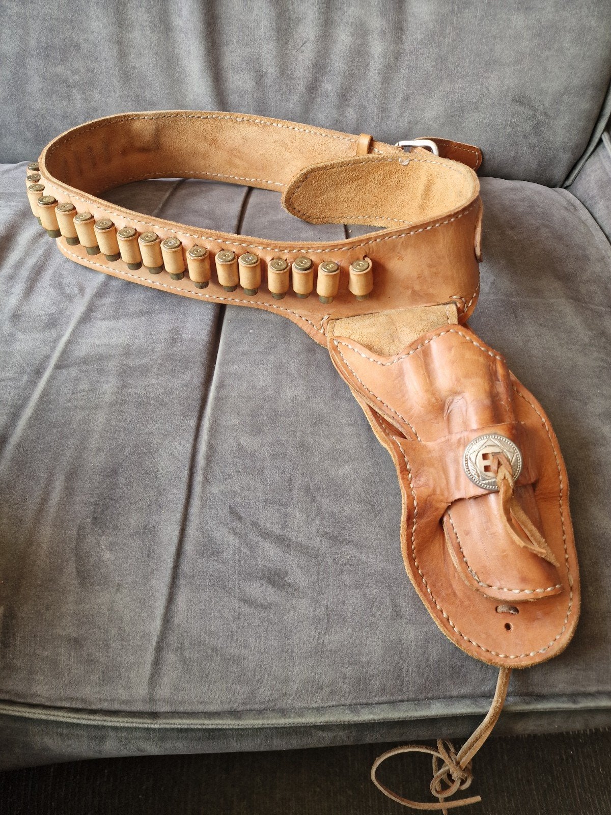 Lederen Holster riem holster revolver, Ophalen of Verzenden, Zo goed als nieuw