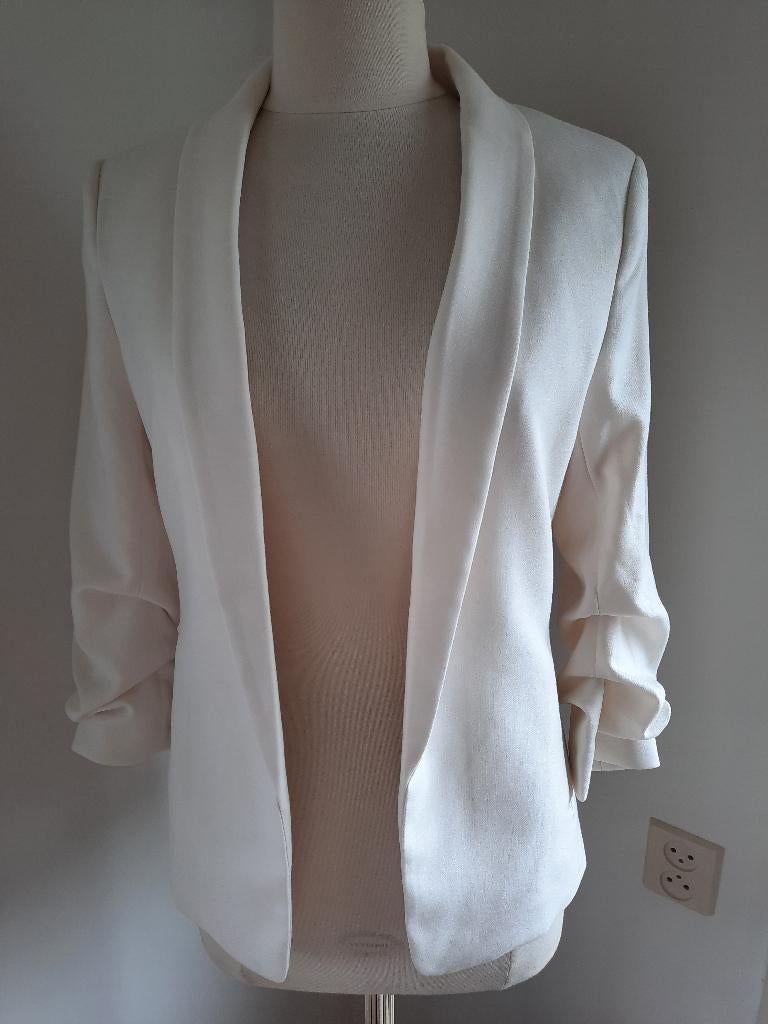 H&M colbert wolwit maat 38, Kleding | Dames, Maat 38/40 (M), H&M, Wit, Ophalen of Verzenden