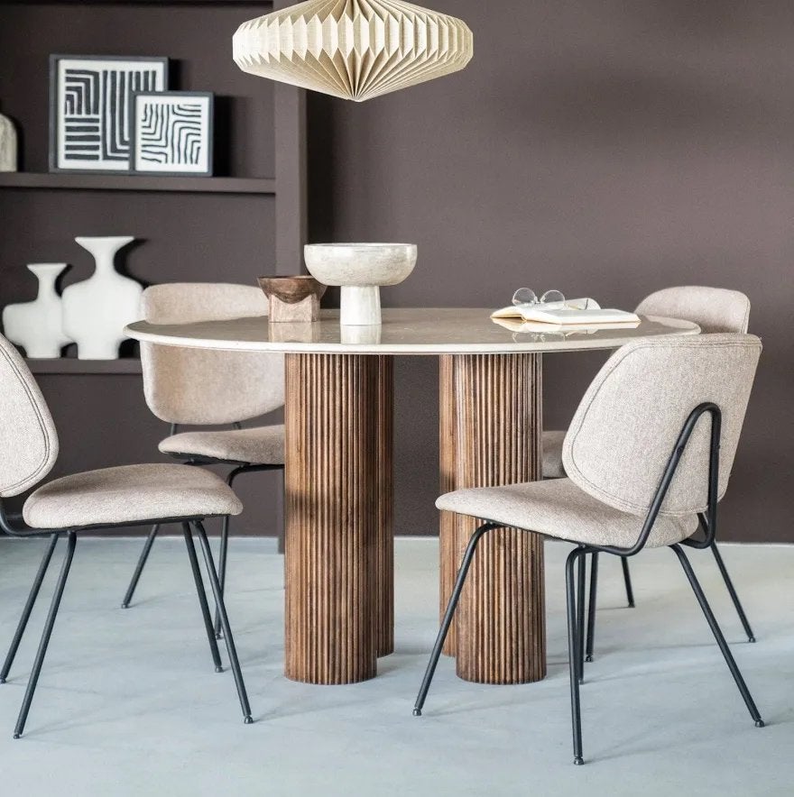 Nieuwe ronde eettafel 130 cm - Nog in verpakking!, Ophalen, Nieuw, Rond, 100 tot 150 cm