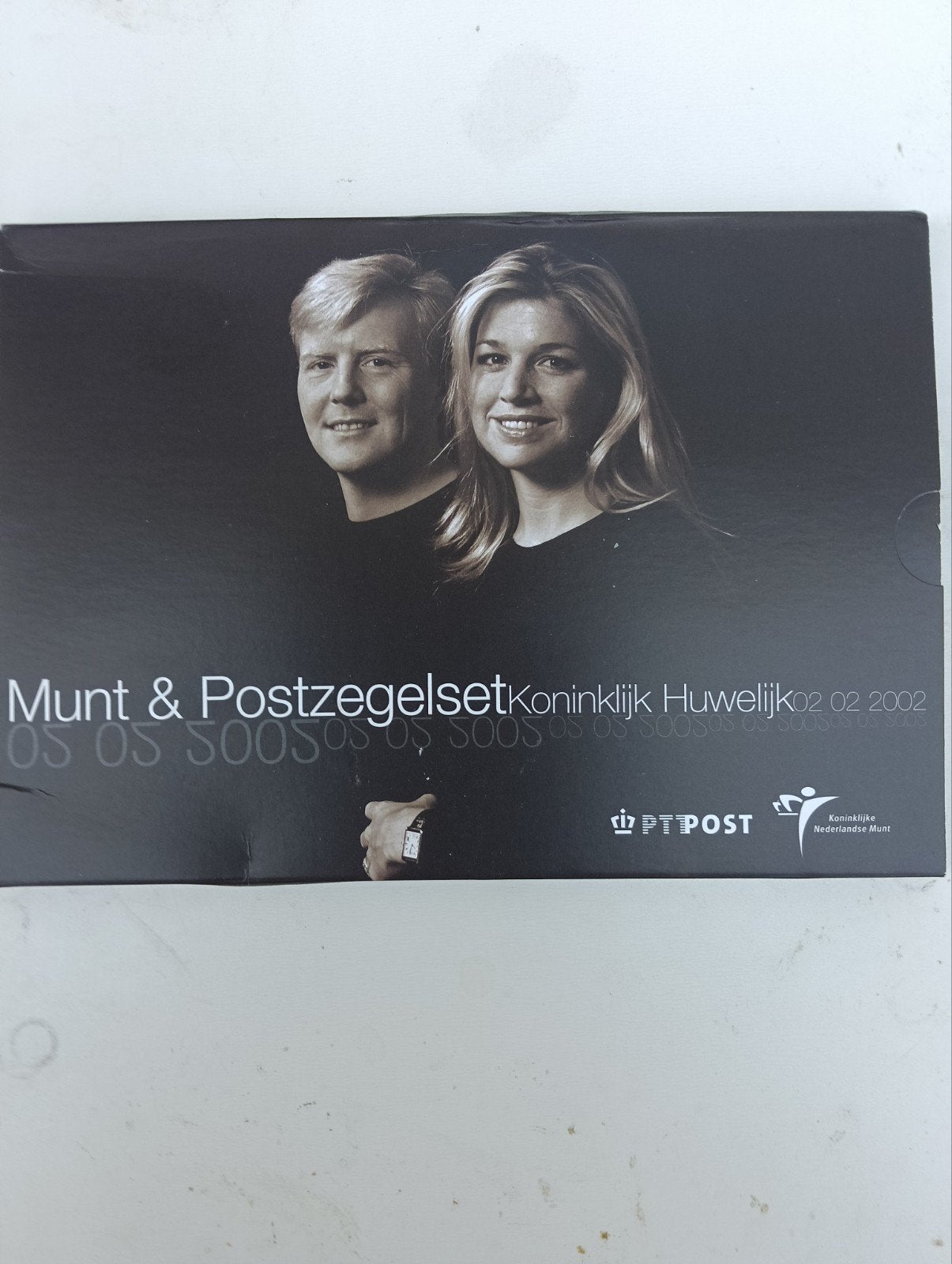 Munt en postzegelset huwelijk Willem-Alexander & Maxima 200, Ophalen of Verzenden, Koningin Beatrix, Setje, Zilver