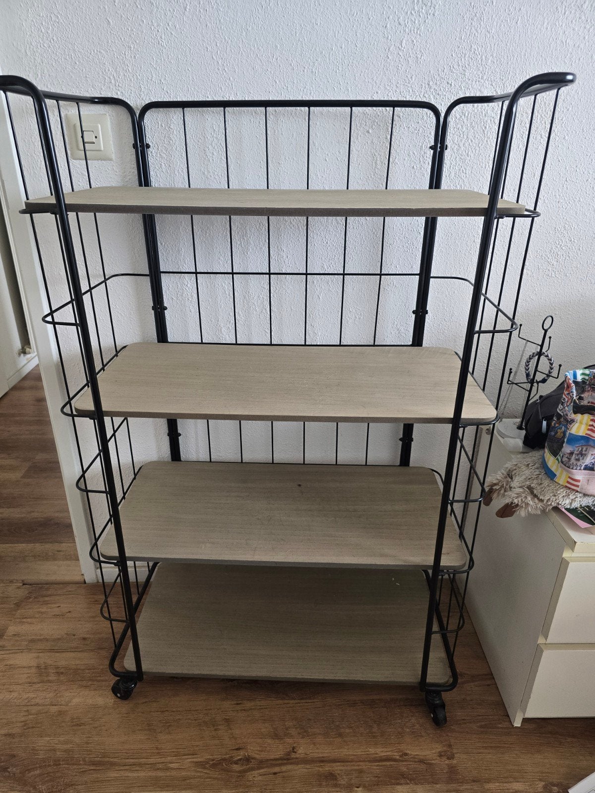 Kleding trolley / opbergrek op wielen (125x81x40 cm), Ophalen, Gebruikt