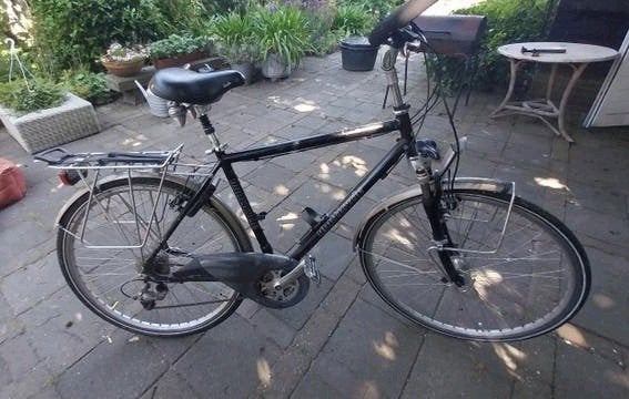 Herenfiets multicycle, frame maat 54cm, vlinderstuur, Gebruikt, Versnellingen, Schijfrem, 53 tot 57 cm