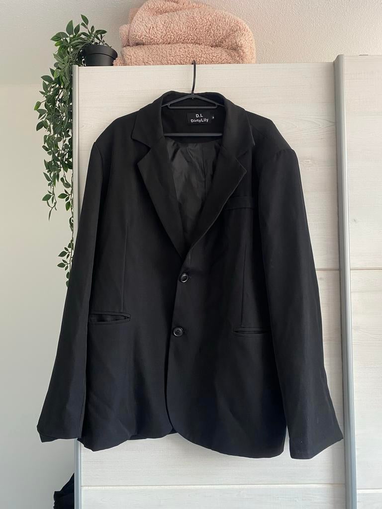 Dirty Lily Oversized Blazer Zwart Maat M, Maat 38/40 (M), Zwart, Ophalen of Verzenden, Zo goed als nieuw