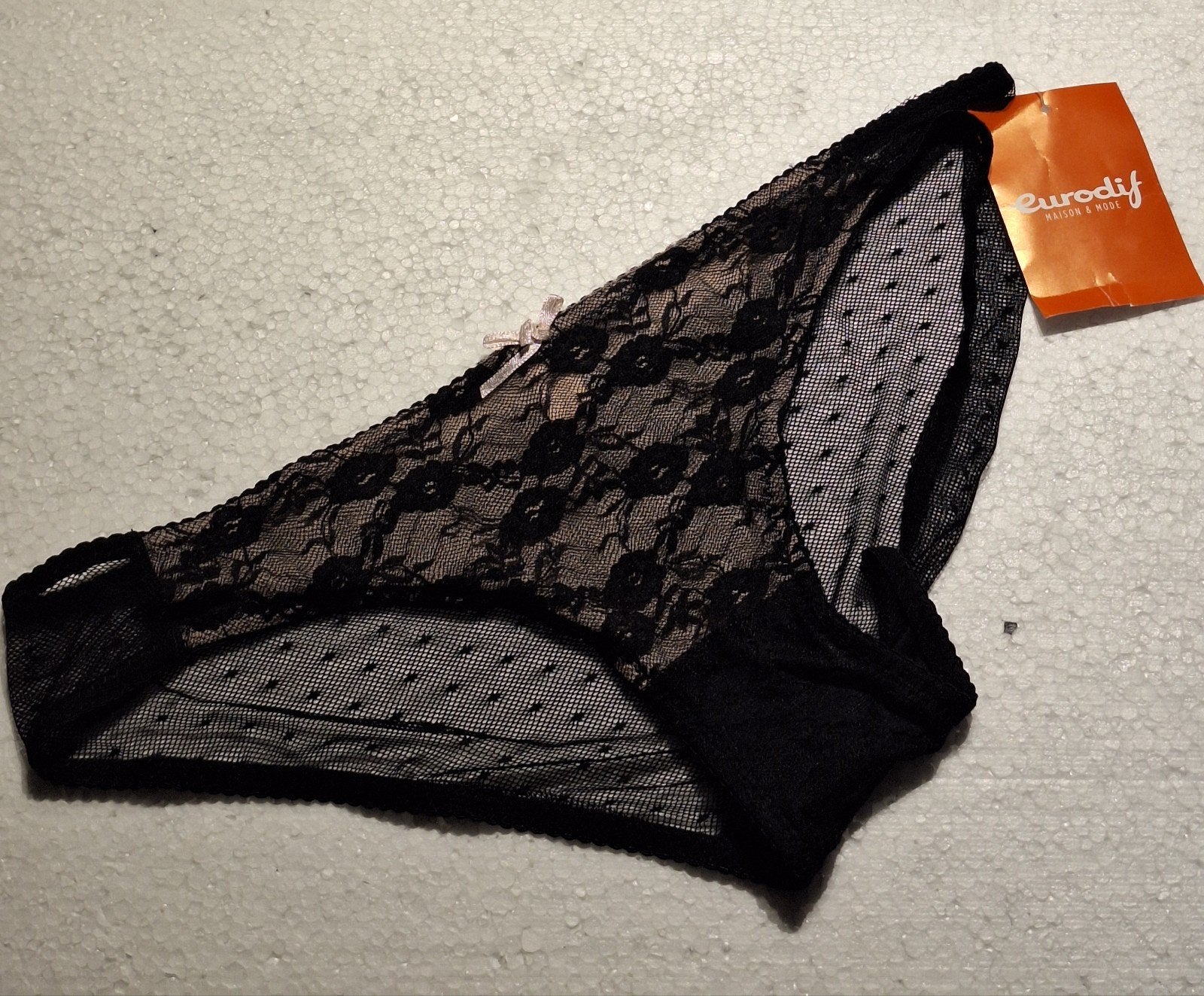 Sexy zwarte slip van Eurodif maat L-XL, Eurodif, Verzenden, Zwart, Slip