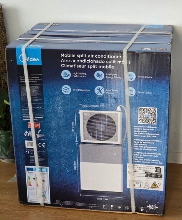 Midea Portasplit 12000 BTU Nieuw Met Garantie en Factuur, Witgoed en Apparatuur, Ophalen, Koelen en Ontvochtigen, Timer, Nieuw