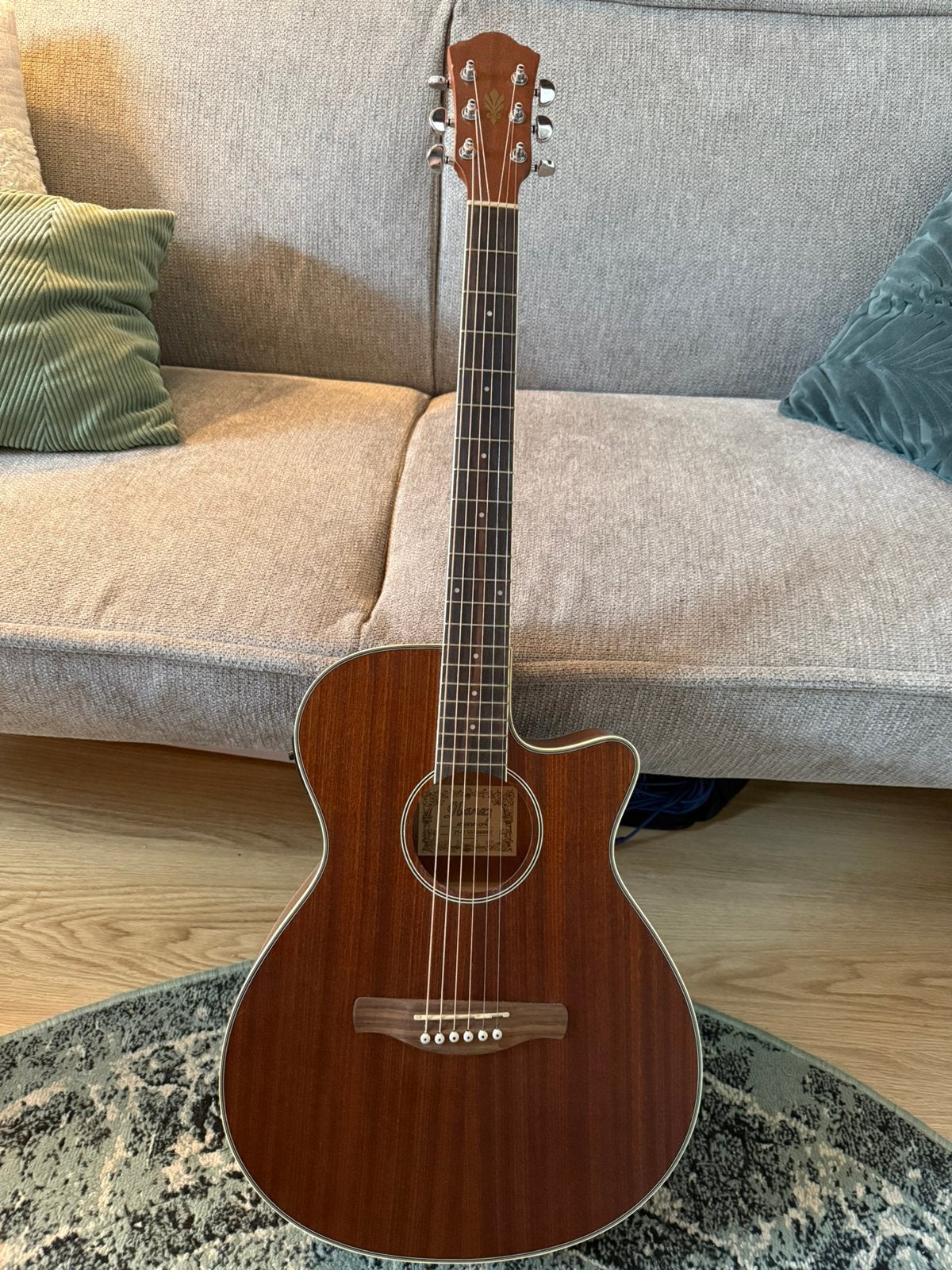 Ibanez AEG8EMH-OPN semi-akoestische gitaar, Ophalen, Western- of Steelstringgitaar