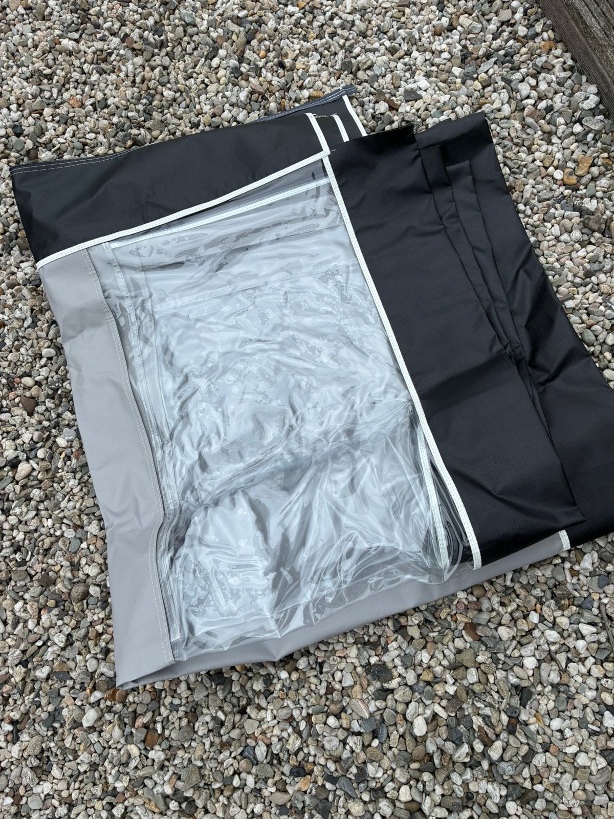 Esvo grijs/zwart 300x140, Caravans en Kamperen, Verzenden, Zo goed als nieuw