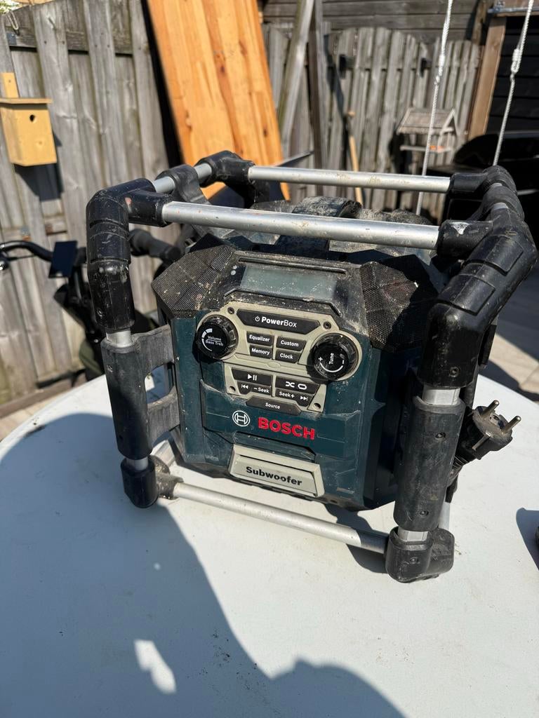 Bosch GML 20 Bouwradio - Robuust en Krachtig Geluid, Audio, Tv en Foto, Radio's, Ophalen, Gebruikt, Bouwradio