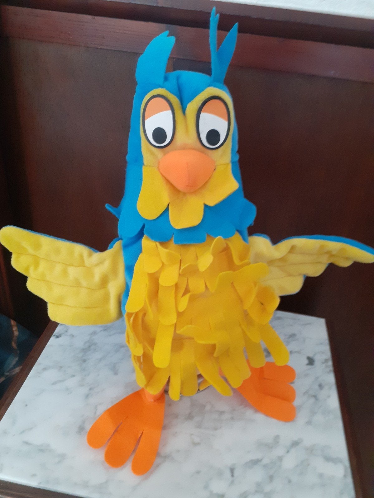 Meneer de Uil fabeltjeskrant handpop, Ophalen of Verzenden, Zo goed als nieuw, Pop