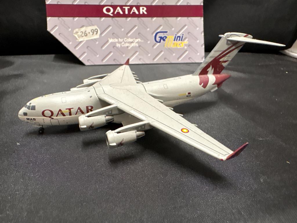 Gemini Jets Qatar Airways C-17 Globemaster III model, Verzamelen, Luchtvaart en Vliegtuigspotten, Ophalen of Verzenden, Zo goed als nieuw