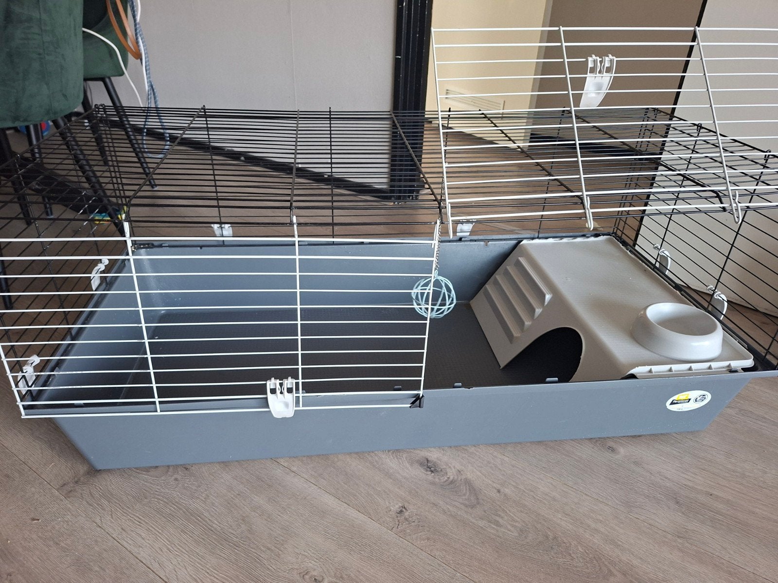 te koop in goede staat Ferplast konijnenkooi., Ophalen, 110 cm of meer, Kooi, Minder dan 60 cm
