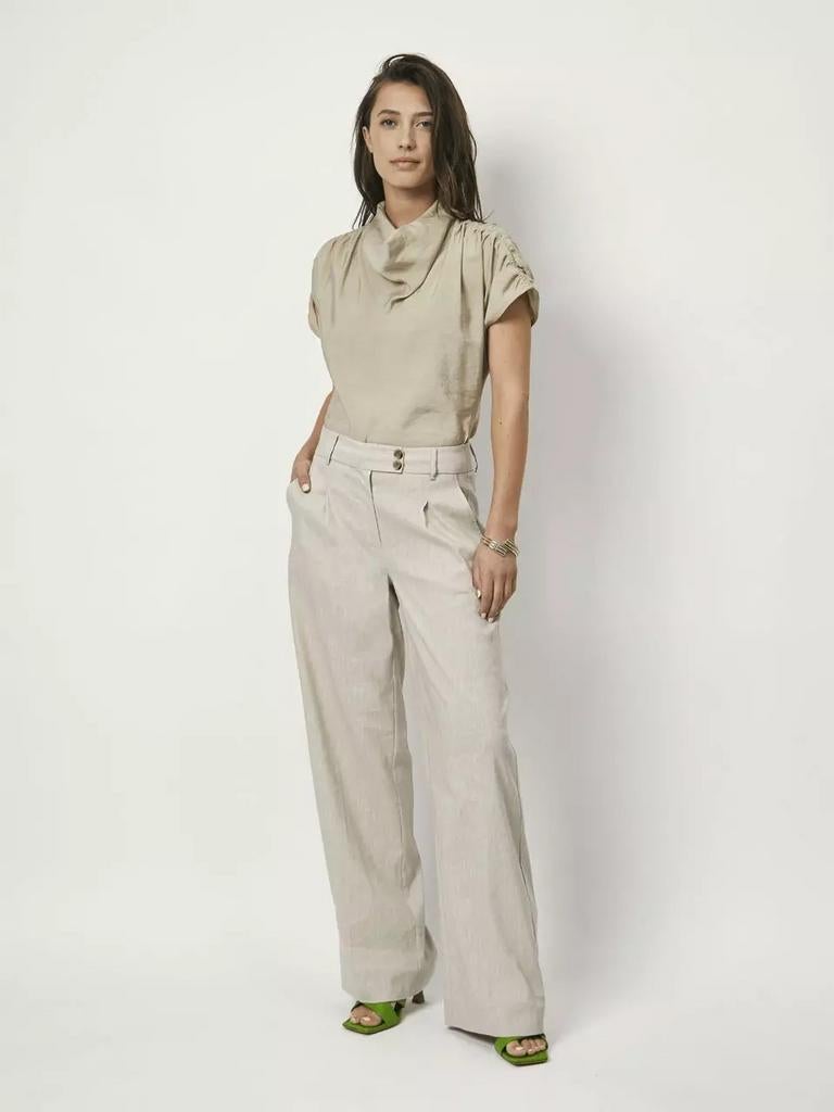 Dante 6 linnen pantalon nieuw GERESERVEERD, Beige, Nieuw, Ophalen of Verzenden, Maat 38/40 (M)