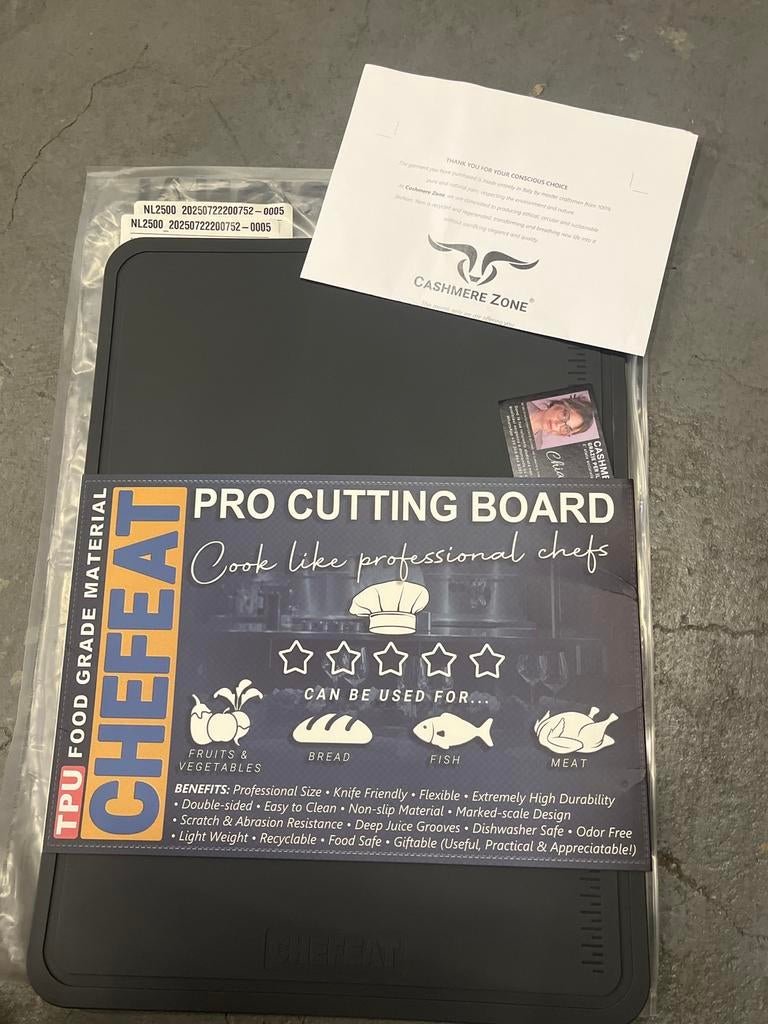 Professionele Snijplank - CHEFEAT TPU Food Grade, Kunststof, Snij-/serveerplank, Nieuw, Ophalen of Verzenden
