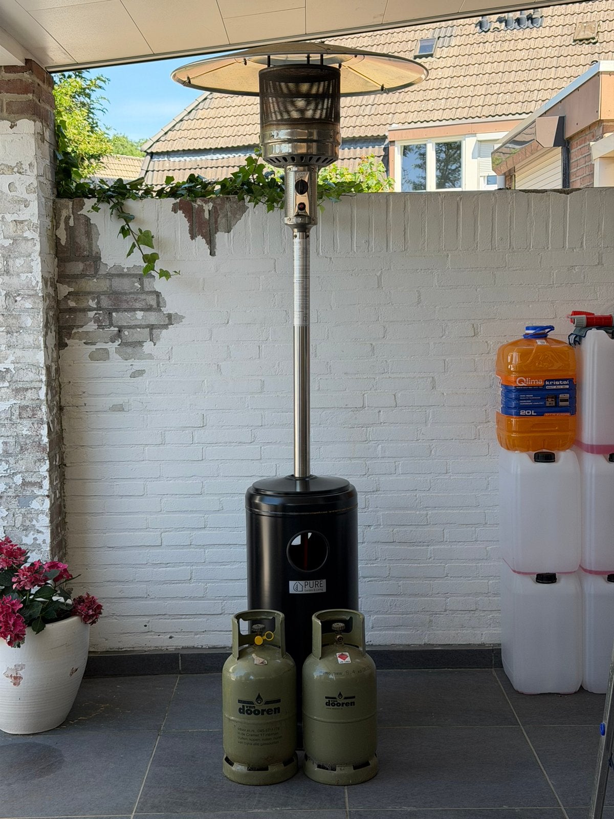 Terrasverwarmer - heater op gas, Ophalen, Gebruikt, Gas, Vloer