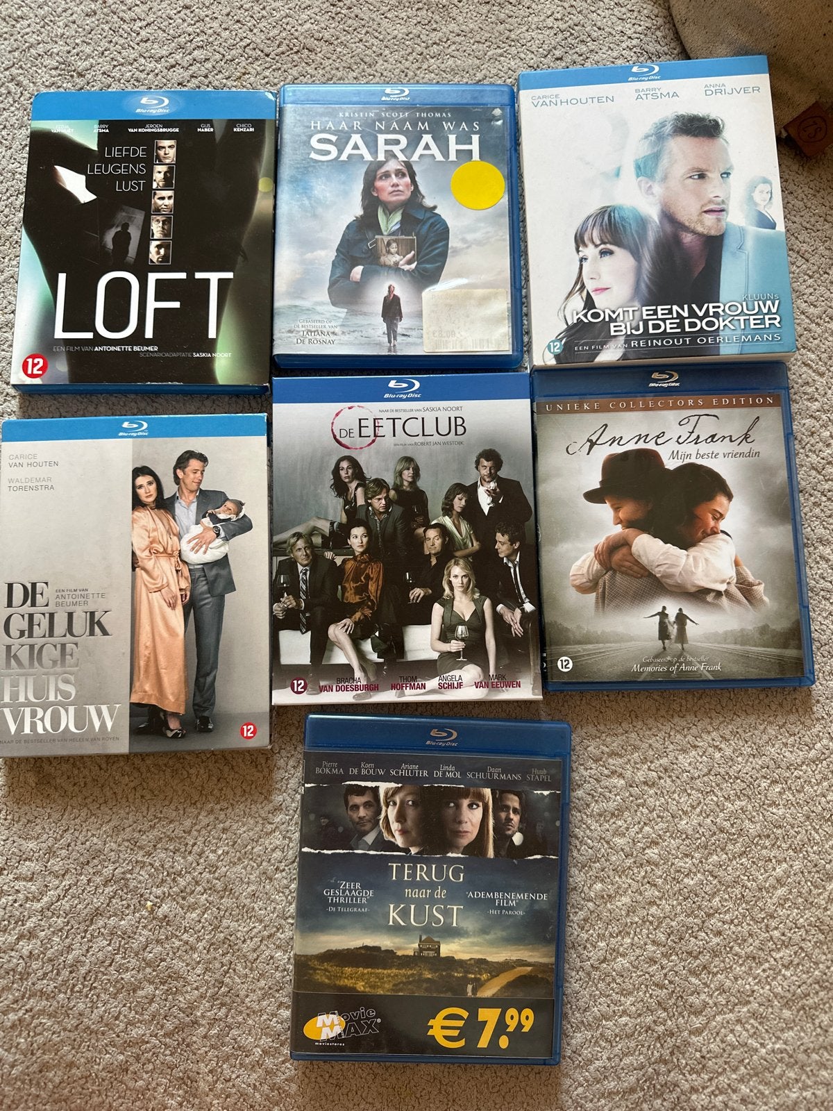 Blu-ray filmcollectie: 7 Nederlandse en internationale films, Gebruikt, Nederlands, Vanaf 12 jaar, Ophalen of Verzenden