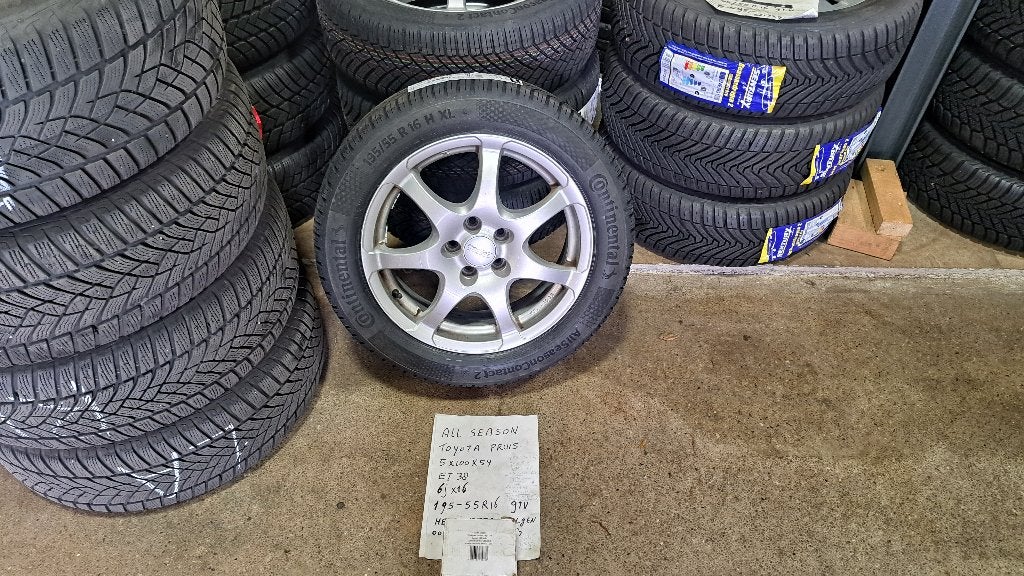 Continental All season 195/55R16 Toyota Prius Yaris/Avensis, Ophalen, 16 inch, Banden en Velgen, Nieuw