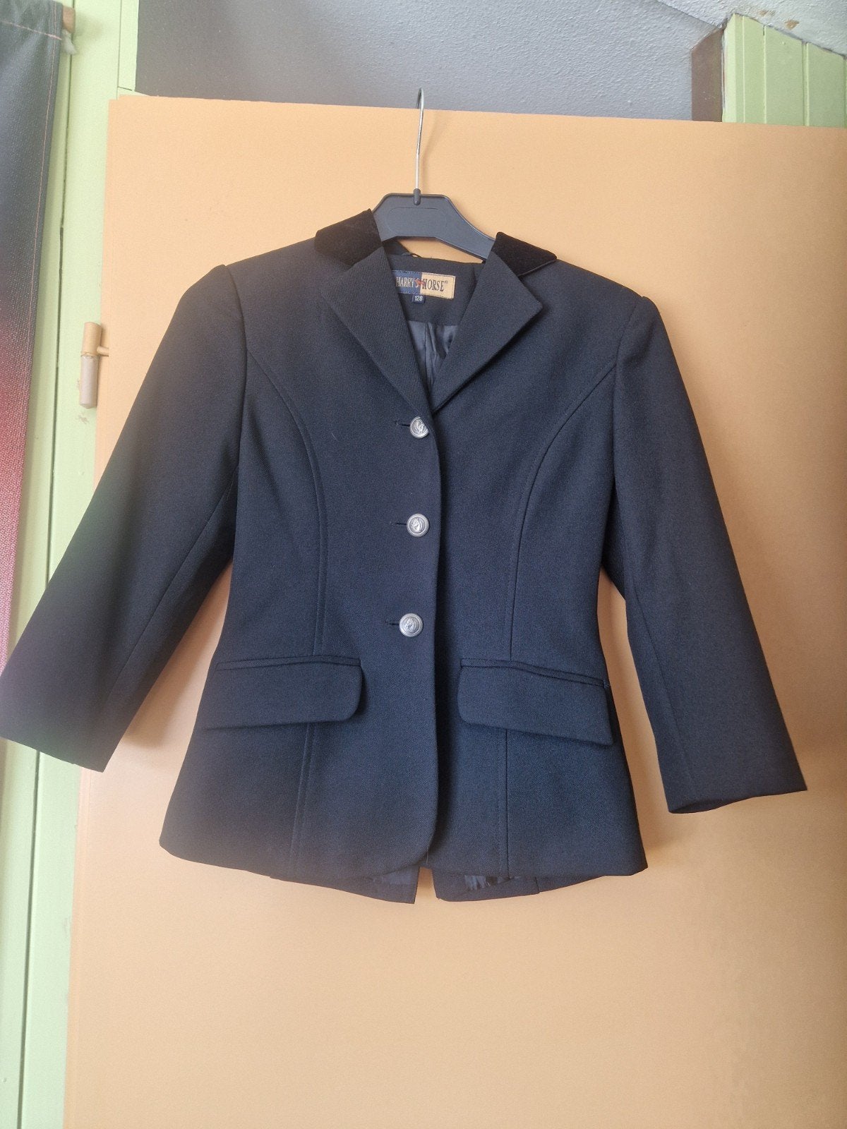 wedstrijdjasje 128 harry horse, Dieren en Toebehoren, Paardrijkleding, Ophalen of Verzenden, Dressuur, Bovenkleding