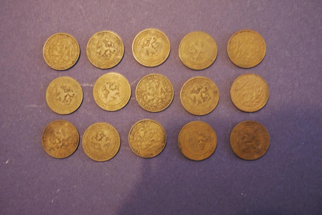 1 cent munten 1901 1931 1932 1902 1924 diverse 15 x, Ophalen of Verzenden, Koningin Wilhelmina, 1 cent, Losse munt