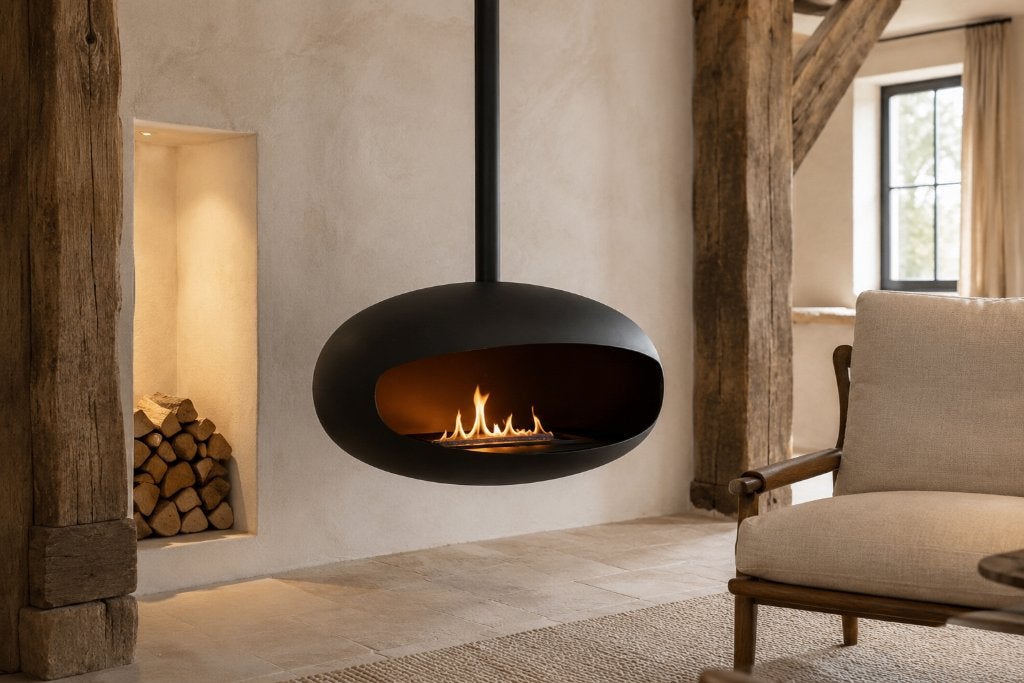Hangende bio-ethanol haard – La Fuego Heaven, Verzenden, Nieuw, Vrijstaande haard, Overige soorten