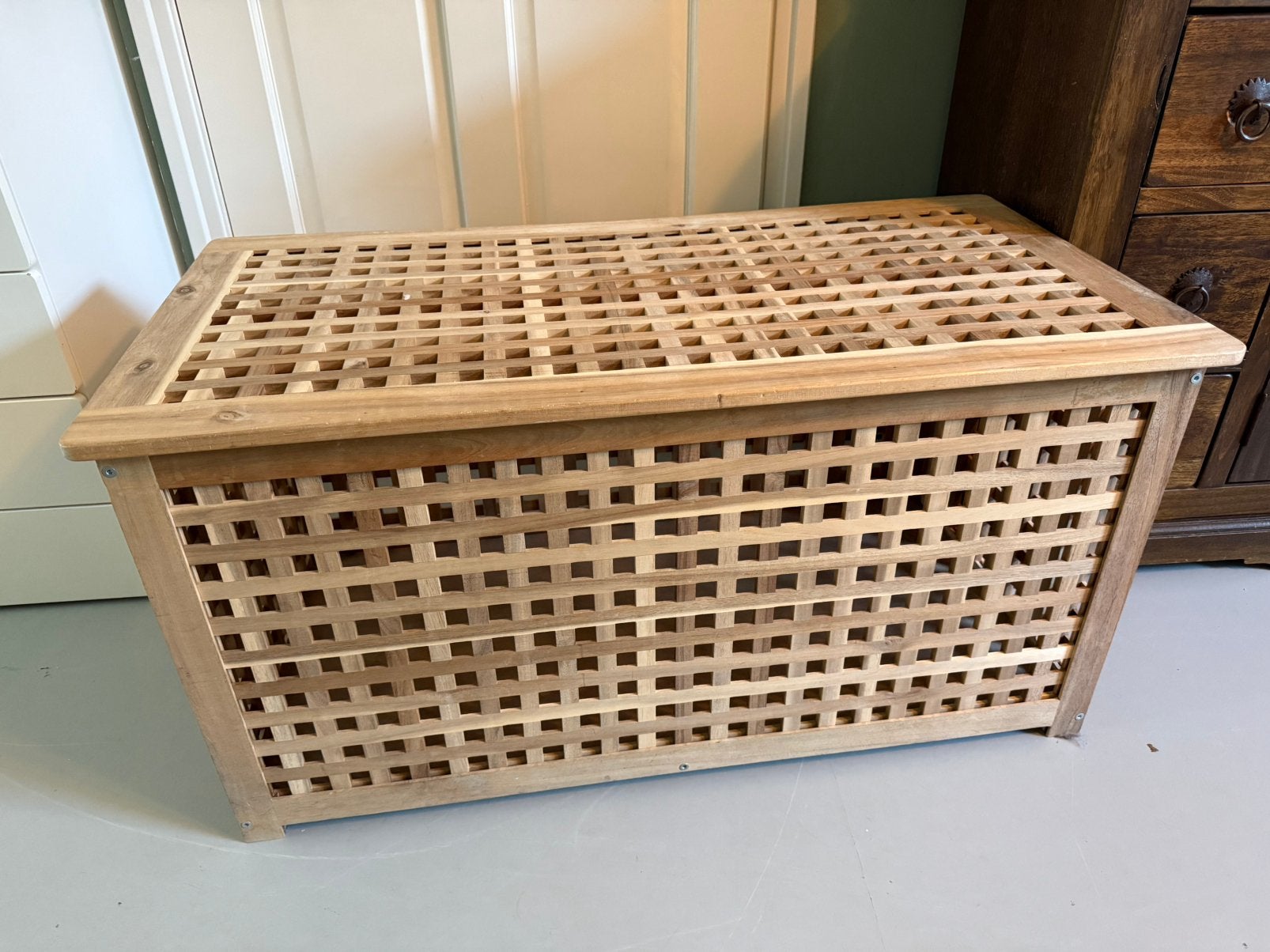 Houten IKEA HOL Opbergkist / Salontafel/ Speelgoedkist, Huis en Inrichting, Woonaccessoires | Kisten, Ophalen, Zo goed als nieuw