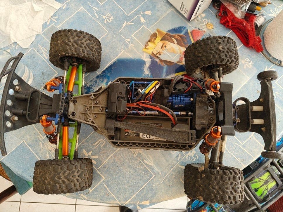 Traxxas Rustler VXL 4x4 1/10, Elektro, Gebruikt, Auto offroad, Ophalen of Verzenden