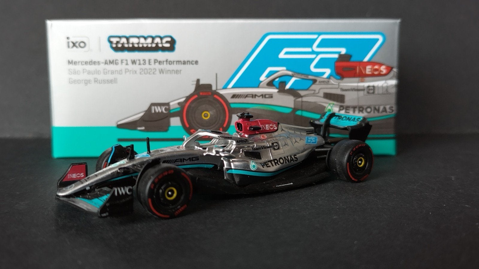 Mercedes W13e F1 George Russell Sao Paulo 2022 Tarmac Pol, Auto, Verzenden, ., Nieuw
