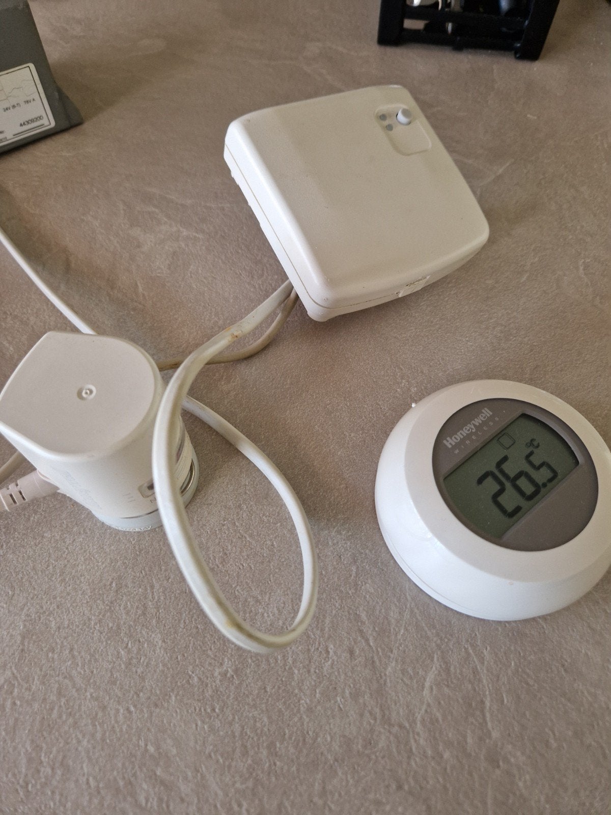 Honeywell draadloze thermostaat met module en thermostaat, Ophalen of Verzenden, Slimme thermostaat, Gebruikt